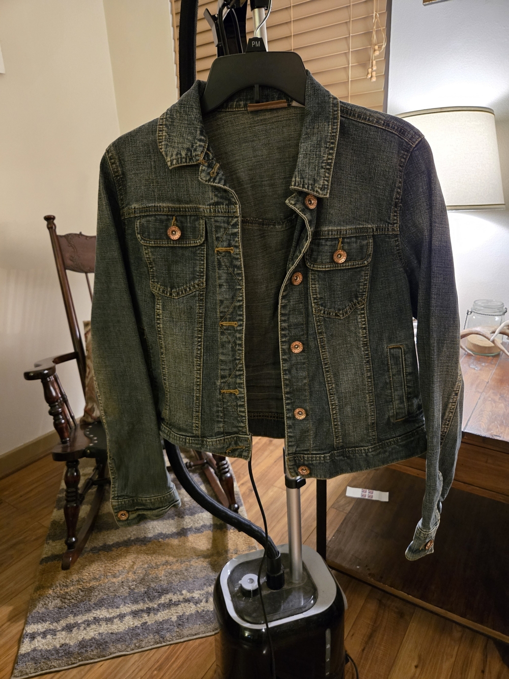 Arizona Jean Company Women's Dark Blue Denim Jacket